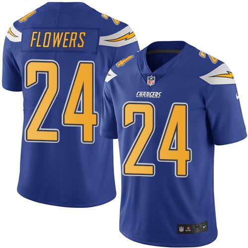 Brandon Flowers Los Angeles Chargers blue jersey