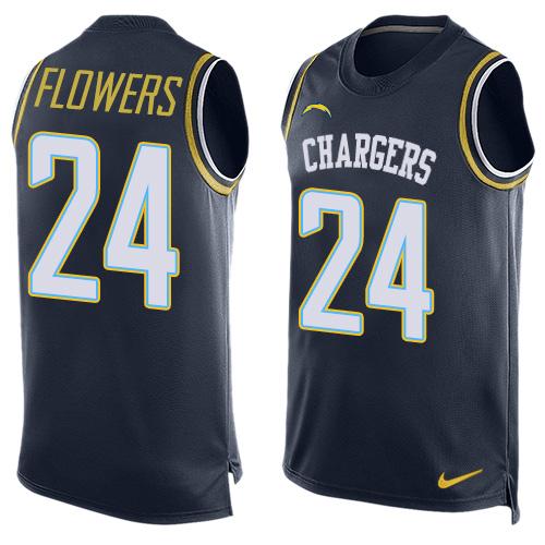 Brandon Flowers Los Angeles Chargers navy jersey