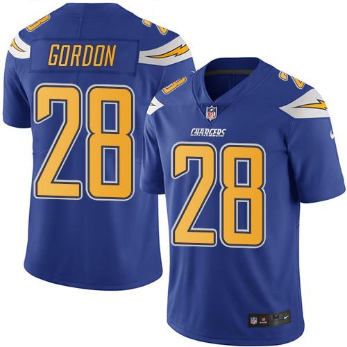 Melvin Gordon Los Angeles Chargers blue jersey