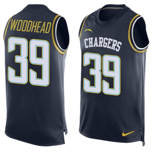 Danny Woodhead Los Angeles Chargers navy jersey