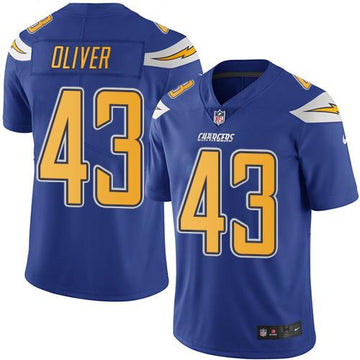 Branden Oliver Los Angeles Chargers blue jersey