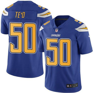 Manti Te'o Los Angeles Chargers blue jersey