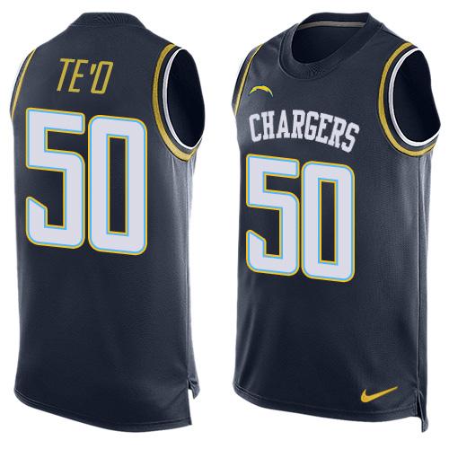 Manti Te'o Los Angeles Chargers navy jersey
