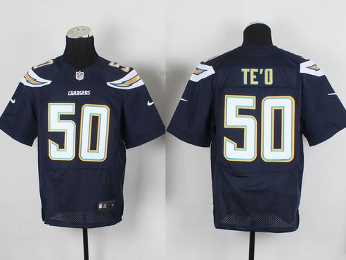 Manti Te'o Los Angeles Chargers navy Elite jersey