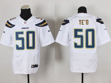 Manti Te'o Los Angeles Chargers white Elite jersey