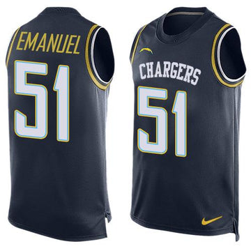 Kyle Emanuel Los Angeles Chargers navy jersey