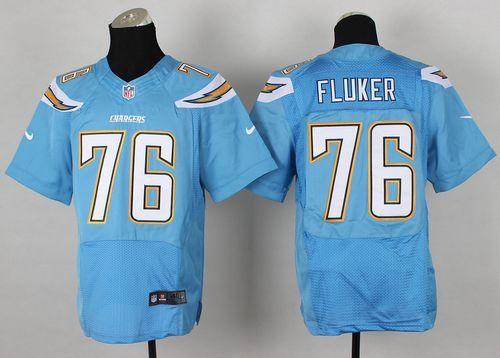 DJ Fluker Los Angeles Chargers blue Elite jersey