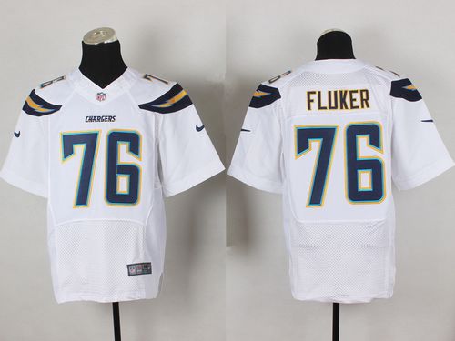 DJ Fluker Los Angeles Chargers white Elite jersey