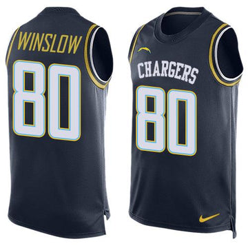 Kellen Winslow Los Angeles Chargers navy jersey