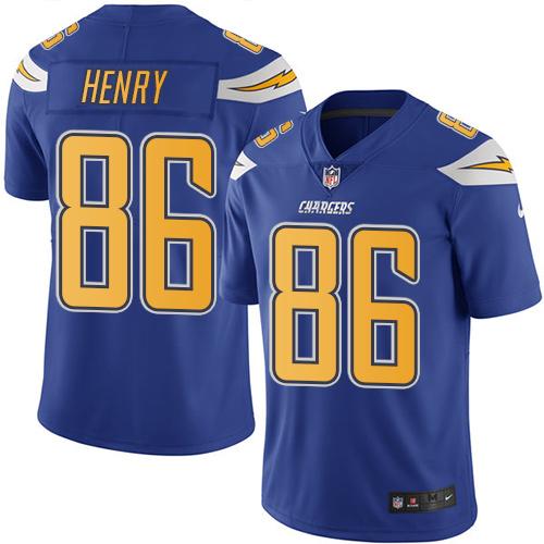 Hunter Henry Los Angeles Chargers blue jersey