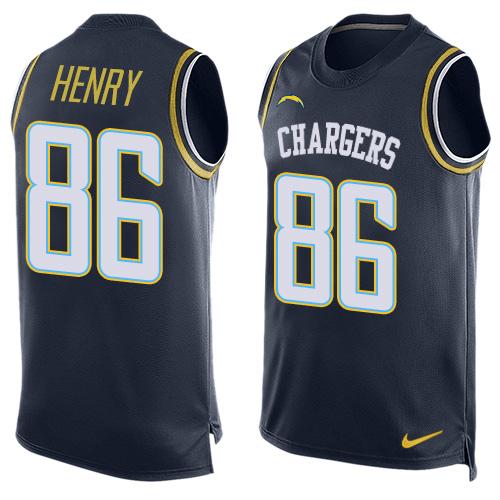 Hunter Henry Los Angeles Chargers navy jersey