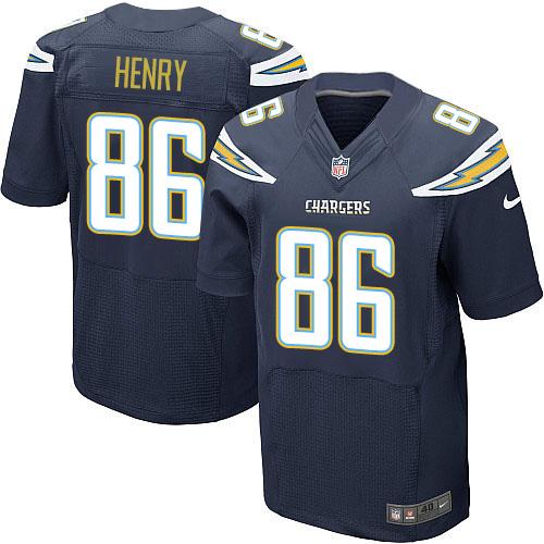 Hunter Henry Los Angeles Chargers navy Elite jersey