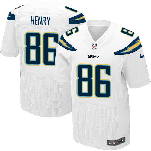 Hunter Henry Los Angeles Chargers white Elite jersey