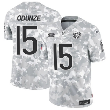 Rome Odunze Chicago Bears camo Salute To Service jersey