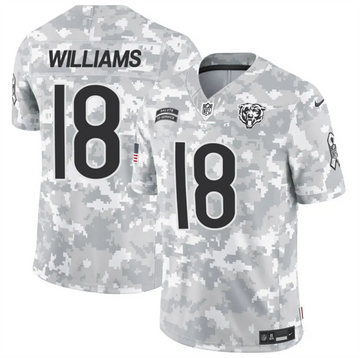 Caleb Williams Chicago Bears camo Salute To Service jersey