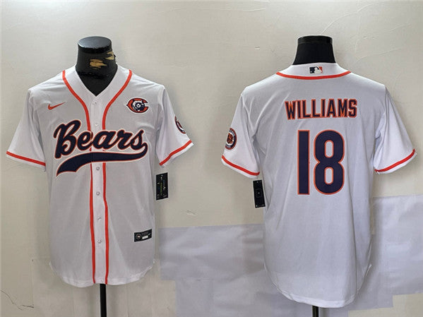 Caleb Williams Chicago Bears white jersey