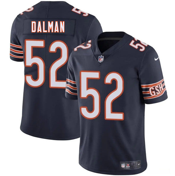 Drew Dalman Chicago Bears navy jersey
