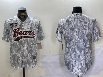 Custom Chicago Bears camo Salute To Service jersey