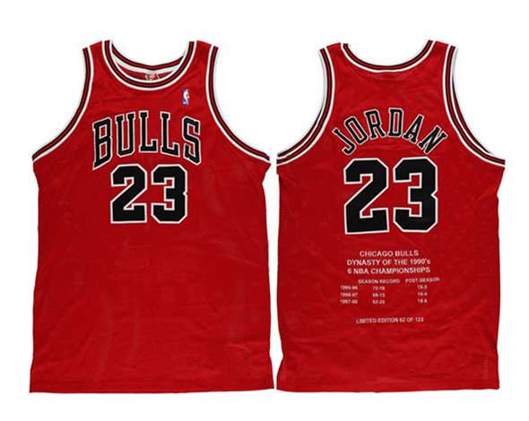 Michael Jordan Chicago Bulls red jersey
