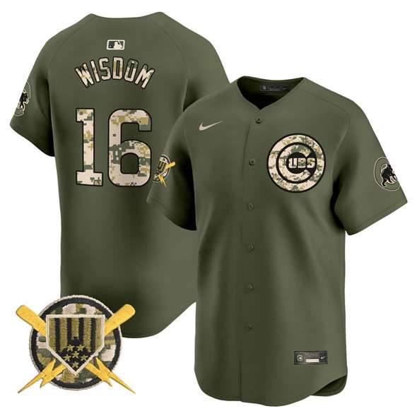 Patrick Wisdom Chicago Cubs green jersey