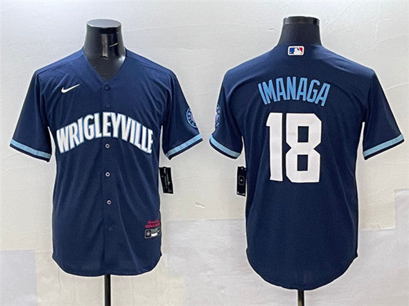 Shota Imanaga Chicago Cubs navy City Connect jersey