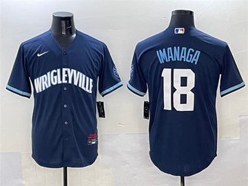 Shota Imanaga Chicago Cubs navy City Connect jersey
