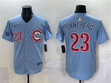 Ryne Sandberg Chicago Cubs blue jersey