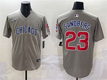 Ryne Sandberg Chicago Cubs gray jersey