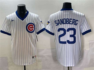 Ryne Sandberg Chicago Cubs white Throwback jersey