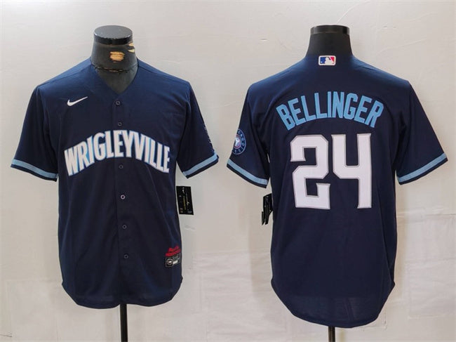 Cody Bellinger Chicago Cubs navy City Connect jersey