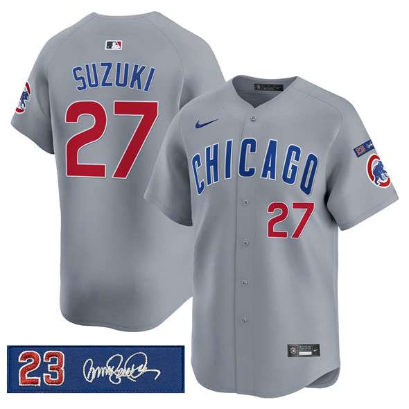 Seiya Suzuki Chicago Cubs gray jersey