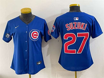 Seiya Suzuki Chicago Cubs royal jersey