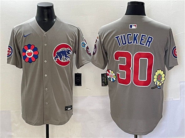 Kyle Tucker Chicago Cubs gray jersey