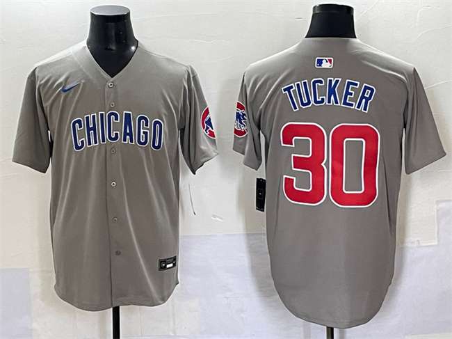Kyle Tucker Chicago Cubs gray jersey