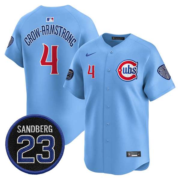 Pete Crow-Armstrong Chicago Cubs blue jersey