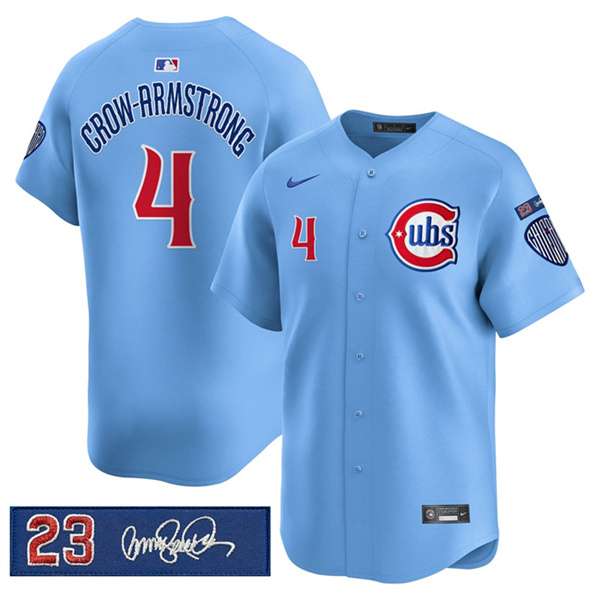 Pete Crow-Armstrong Chicago Cubs blue jersey