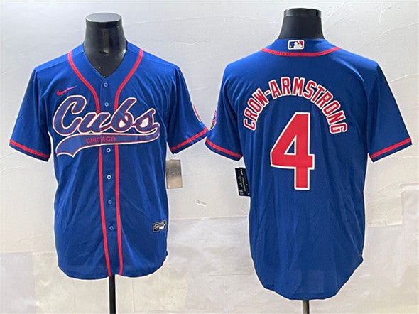 Pete Crow-Armstrong Chicago Cubs royal jersey