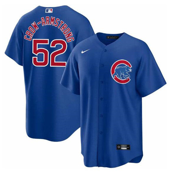 Pete Crow-Armstrong Chicago Cubs blue jersey
