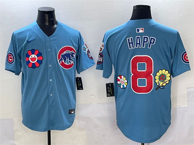 Ian Happ Chicago Cubs blue Alternate jersey