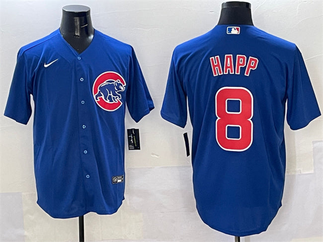Ian Happ Chicago Cubs royal jersey