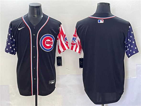 Custom Chicago Cubs black jersey