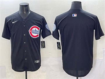 Custom Chicago Cubs black jersey
