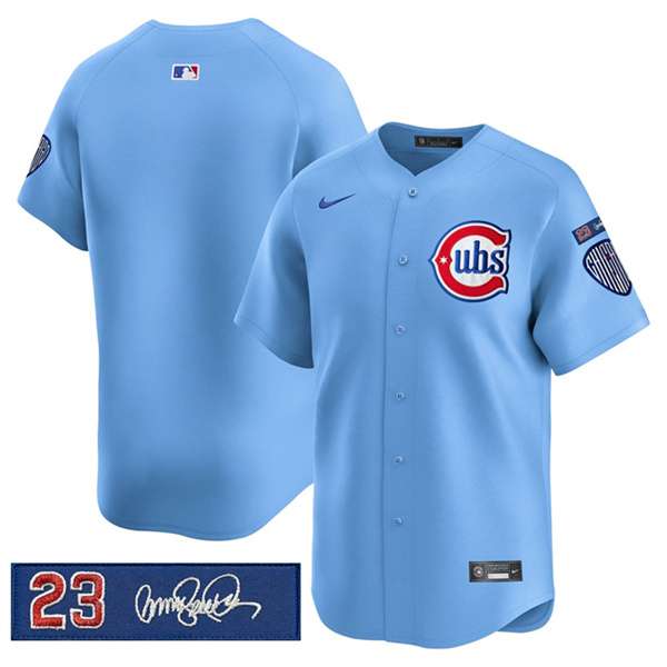 Custom Chicago Cubs blue jersey