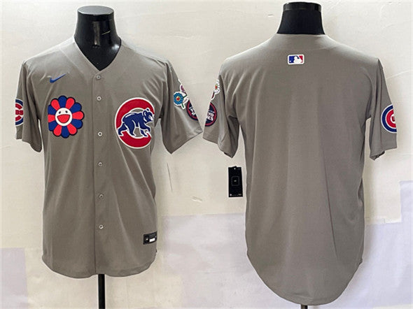 Custom Chicago Cubs gray jersey