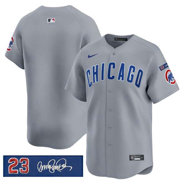 Custom Chicago Cubs gray jersey