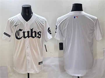 Custom Chicago Cubs white jersey