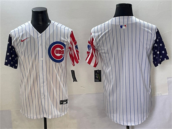 Custom Chicago Cubs white jersey