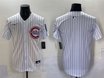 Custom Chicago Cubs white Alternate jersey