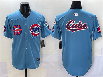 Team Big Logo Chicago Cubs blue Alternate jersey