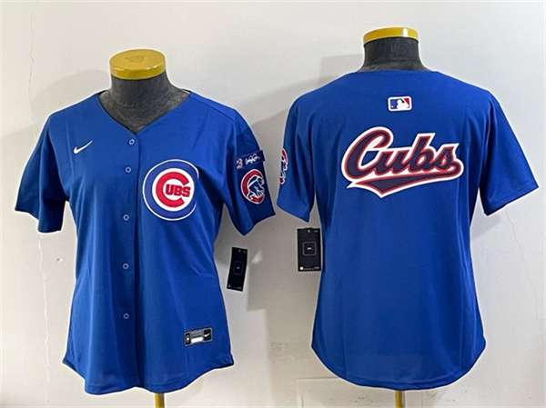 Team Big Logo Chicago Cubs royal jersey